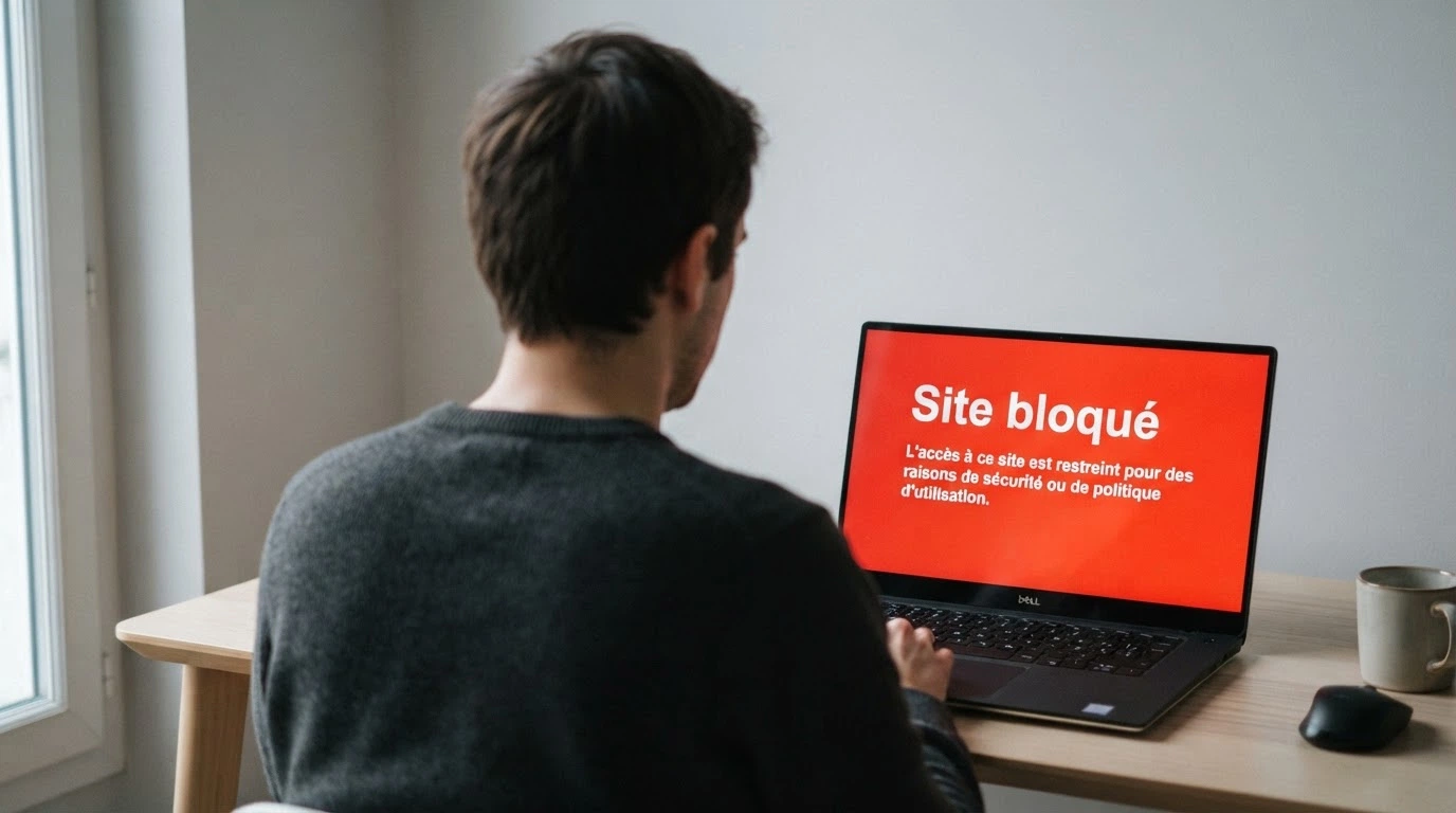la page officielle de l'ANJ listant les sites de jeux bloqués et déréférencés