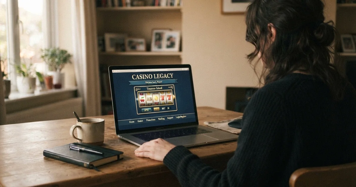 Interface du site Black Label Casino avec sa page d'accueil et ses sections de jeux