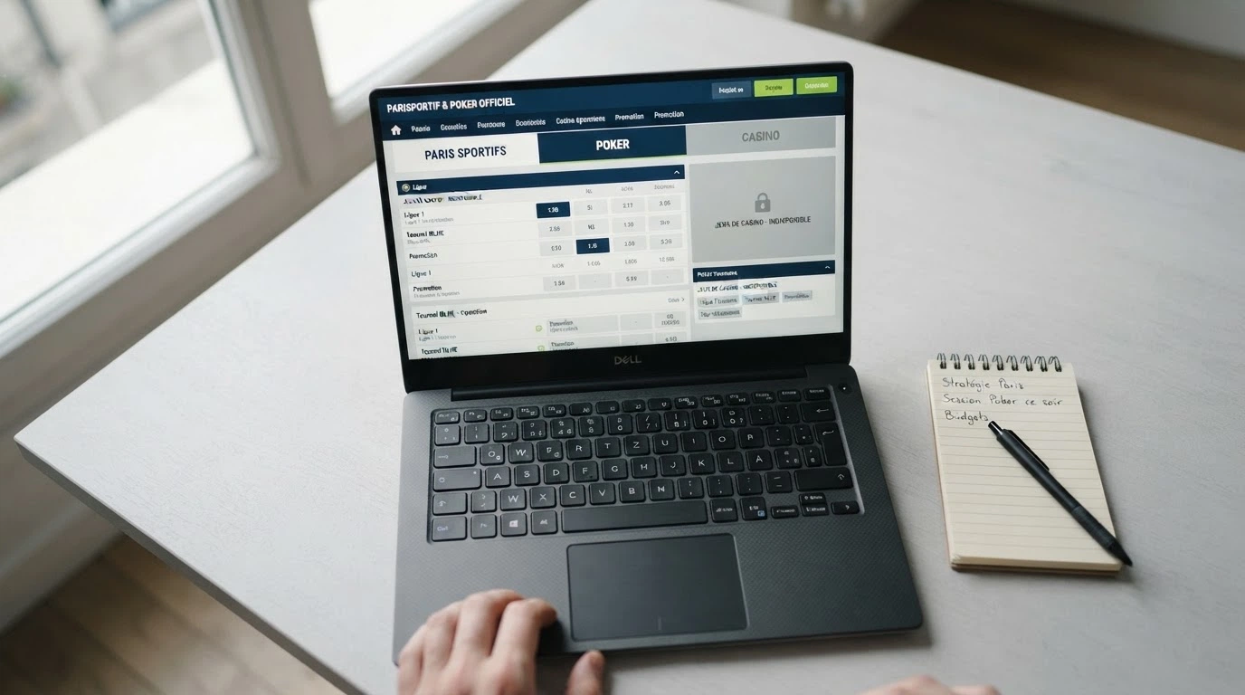 Interface du registre des opérateurs agréés de l'ANJ affichée sur un écran d'ordinateur, avec le logo de l'ANJ clairement visible