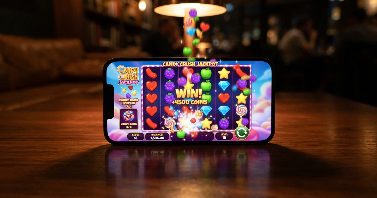 Interface de la machine à sous Sweet Bonanza de Pragmatic Play avec ses symboles de bonbons colorés et ses rouleaux en cascade