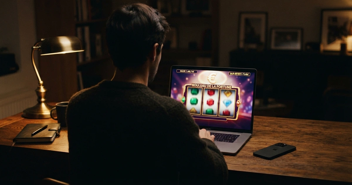 Un écran partagé montrant d'un côté l'interface d'un casino en ligne avec le logo PayPal, de l'autre le site officiel de l'ANJ affichant la liste des opérateurs agréés