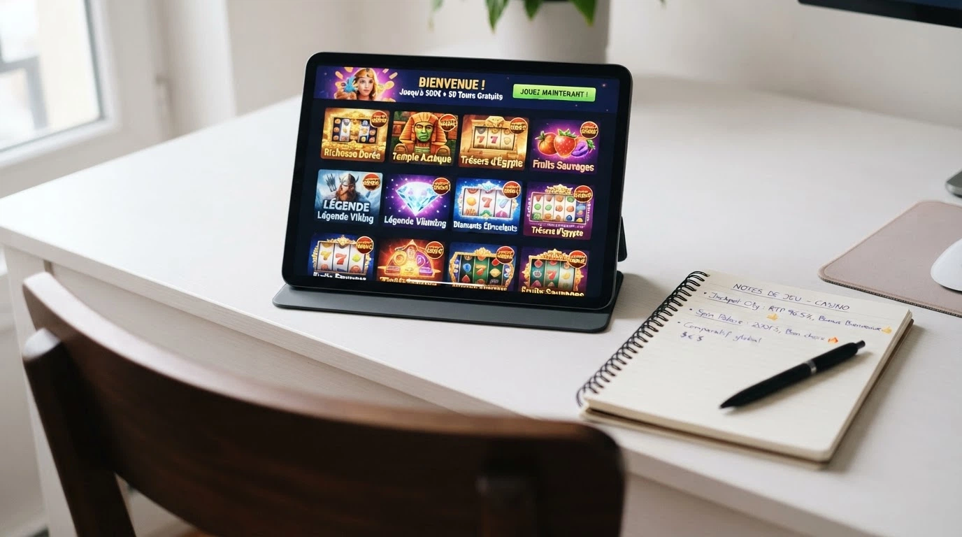 Tableau comparatif affichant les logos et les noms de plusieurs casinos en ligne avec les montants de leurs bonus de bienvenue en euros