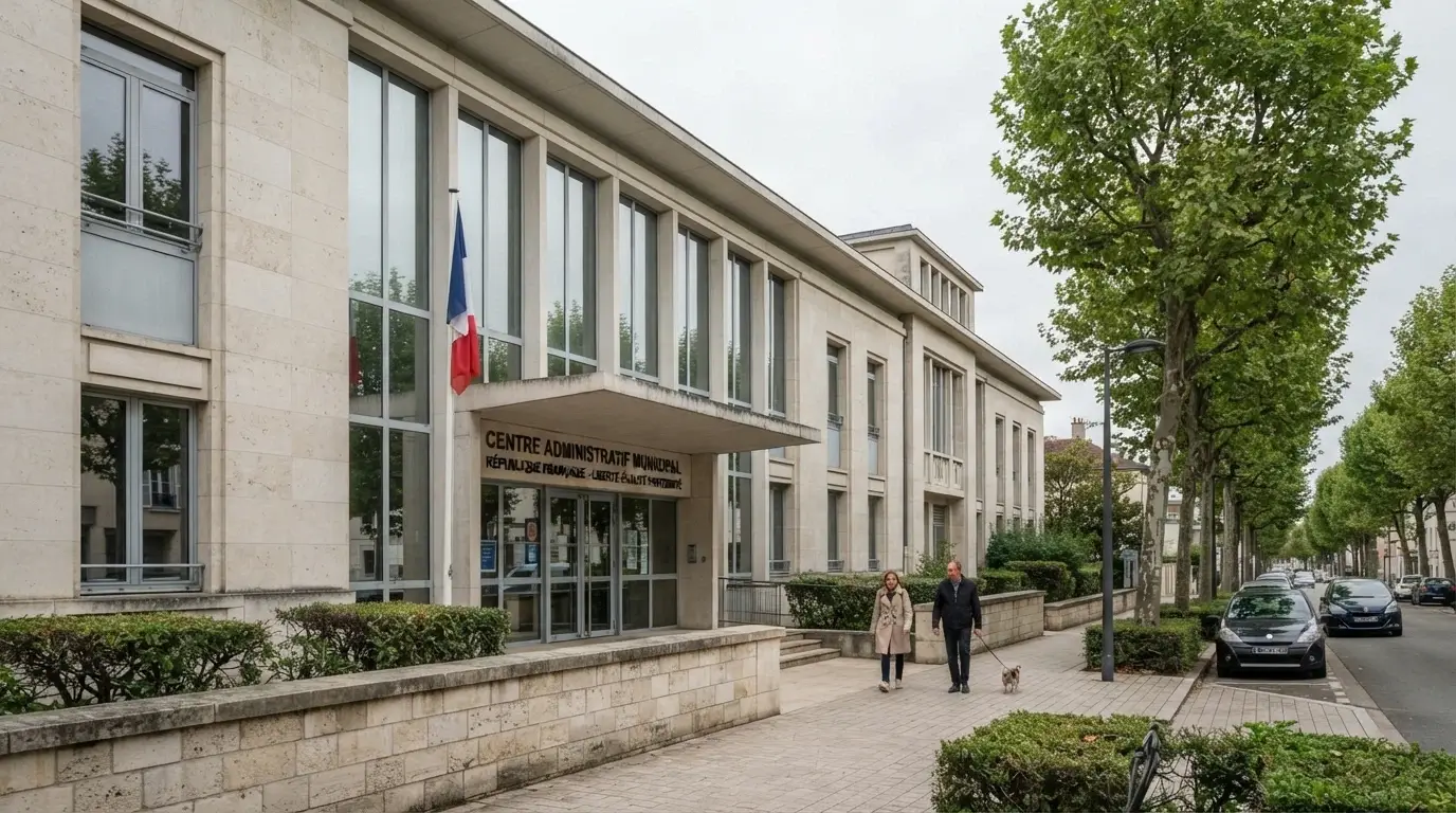 Façade du siège de l'Autorité Nationale des Jeux à Issy-les-Moulineaux