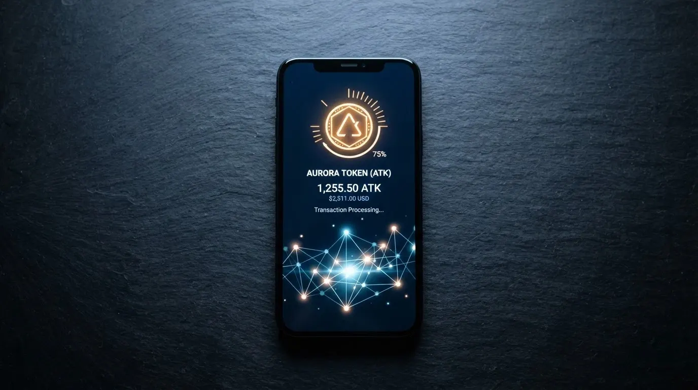 Un portefeuille de cryptomonnaies affiché sur un écran avec les logos Bitcoin, Ethereum et USDT