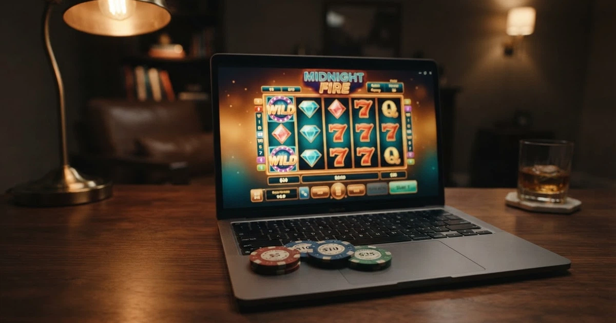 Jetons XRP posés sur l'écran d'un ordinateur affichant une interface de casino en ligne
