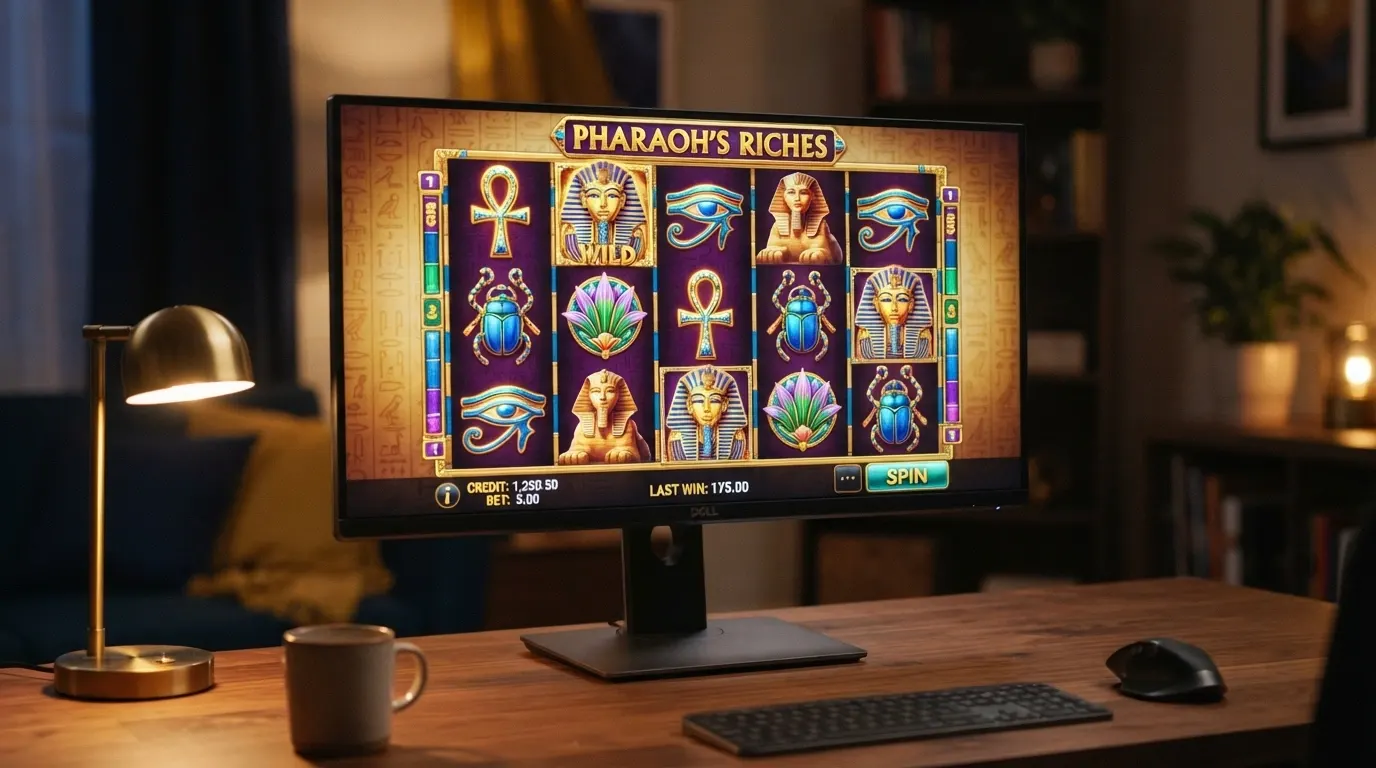 Les cinq versions de la machine à sous Cleopatra (IGT et Playson) côte à côte.